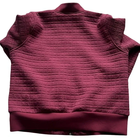 Lululemon Serene Travels Bomber Chianti Reversible Size 8 - Picture 7 of 12